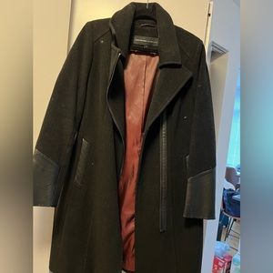 Marc New York Leather Trim Peacoat